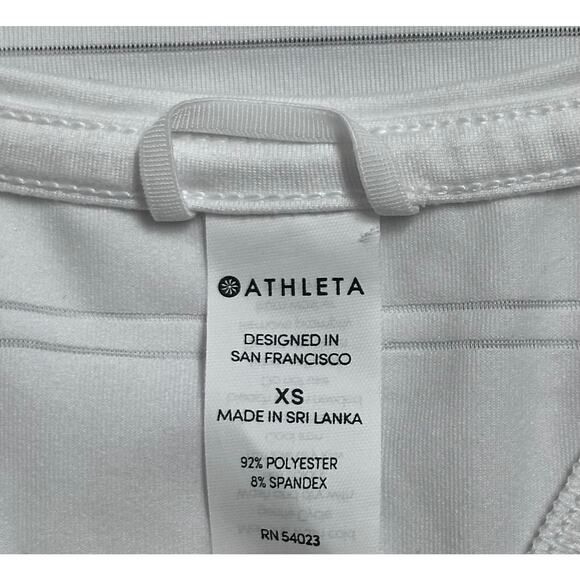 Athleta|Racerback Tank|White Stripe|SZ XS - Picture 7 of 9